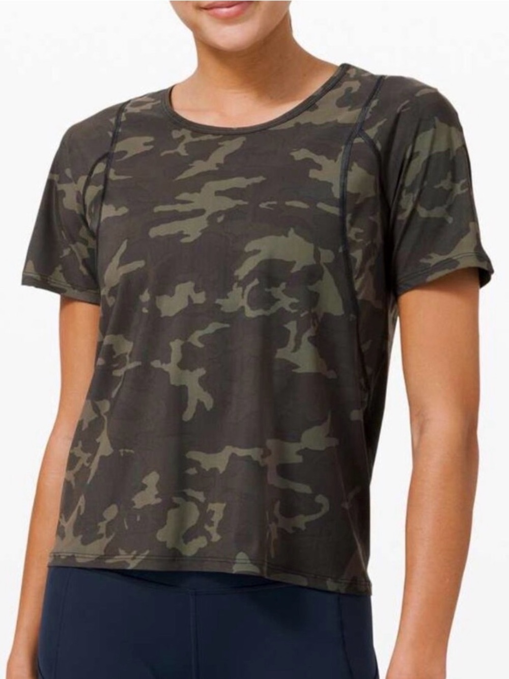 lululemon athletica Camo Black Top